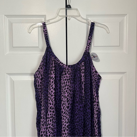 Island Planet women’s 2 toned purple animal print dress loose fit - Picture 8 of 11